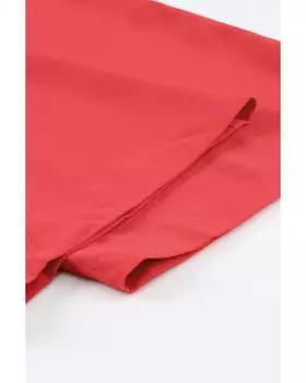 Azura Exchange Комбинезон с широкими штанинами и сборками XL красный