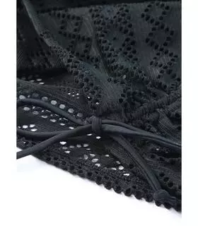 Azura Exchange Комплект танкини с кружевом и завязками S ярко-розовый