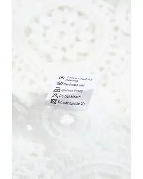 Azura Exchange Кружевная рубашка с вырезом и отложным воротником 2XL белый