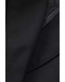 Azura Exchange Блейзер с воротником-лацканом и карманом на пуговицах L чёрный