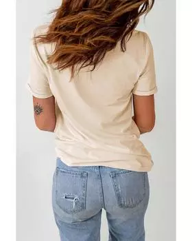 Azura Exchange Leopard Cow Skull Graphic Print T-Shirt XL хаки