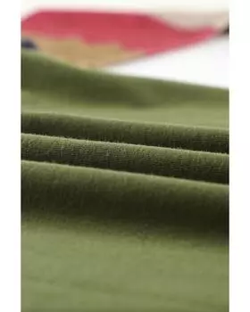 Azura Exchange Длинные рукава Зеленый пуловер Топ XL зелёный