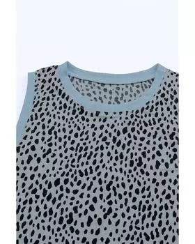Azura Exchange Майка с леопардовым принтом XL серый