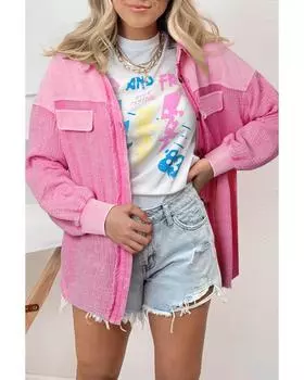 Azura Exchange Рюкзак из минерального мытого хлопка M ярко-розовый