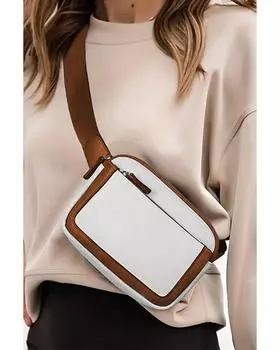 Azura Exchange Mini Leather Crossbody Bag One Size белый
