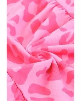 Azura Exchange Многоярусное мини-платье M леопардовый