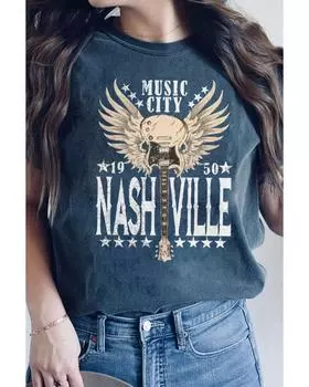 Azura Exchange Music City Graphic Print T-Shirt L чёрный