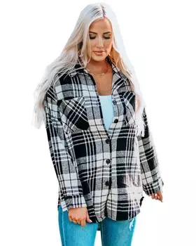 Azura Exchange Напечатанная сетчатая куртка бойфренда 2XL чёрный