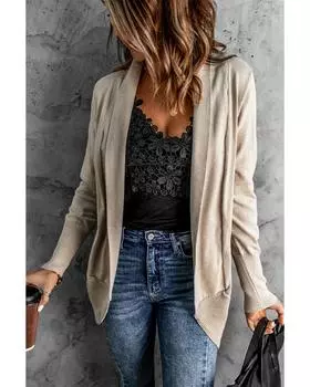 Azura Exchange Очень мягкий кардиган цвета хаки с длинными рукавами XL хаки