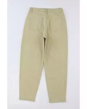 Azura Exchange Однотонные повседневные брюки с высокой талией 16 US хаки