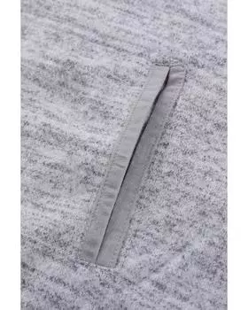 Azura Exchange Plaid Splicing Pocketed Hoodie S серый