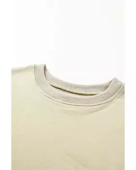 Azura Exchange Обычная толстовка-пуловер с круглым вырезом S хаки