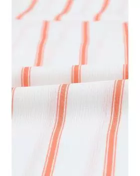 Azura Exchange Полосатая рубашка с карманами S оранжевый