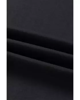 Azura Exchange Повседневные широкие брюки с эластичной талией на шнурке S чёрный