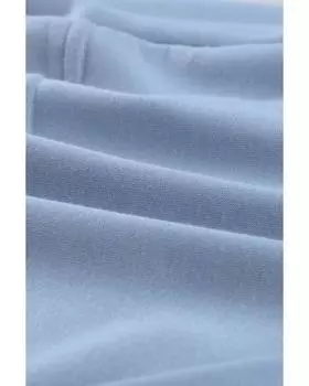 Azura Exchange Пуловер с карманами и полумолнией, небесно-голубая толстовка L небесно-голубой