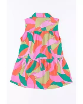 Azura Exchange Рубашка без рукавов с абстрактным геометрическим принтом XL разноцветный