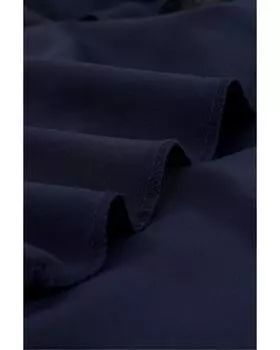 Azura Exchange Рубашка с V-образным вырезом и асимметричным подолом L синий