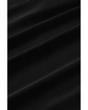 Azura Exchange Топ с рукавами-фонариками и оборками 2XL чёрный