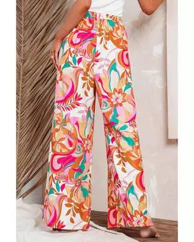 Azura Exchange Широкие брюки с принтом S оранжевый