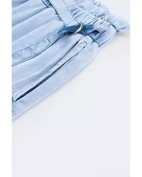 Azura Exchange Широкие джинсы Tencel с высокой талией 16 US небесно-голубой