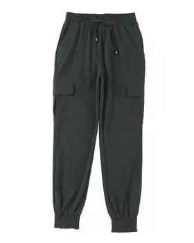 Azura Exchange Облегающие брюки-джоггеры с завязками и высокой талией L серый