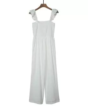 Azura Exchange Комбинезон с рукавами-крылышками и сборками XL белый