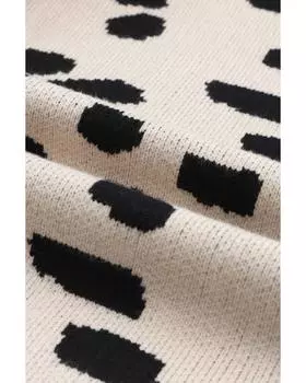 Azura Exchange Кардиган с открытым передом в горошек M леопардовый