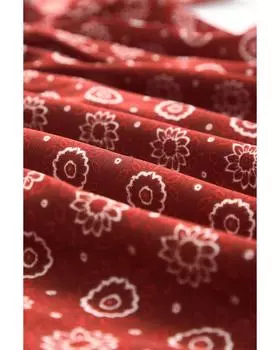 Azura Exchange Топ с баской и квадратным вырезом 3X красный