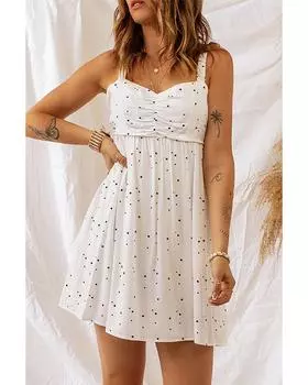 Azura Exchange Starlet Print Mini Dress M белый