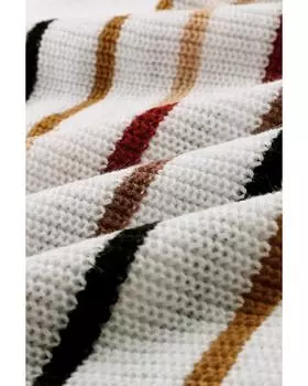 Azura Exchange Полосатый вязаный свитер 2XL разноцветный