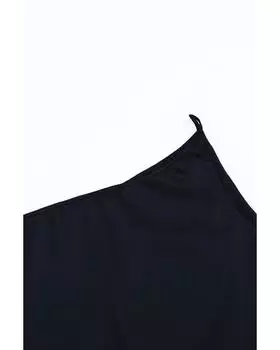 Azura Exchange Свободная майка на одно плечо L чёрный