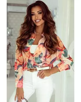 Azura Exchange Свободная рубашка с принтом L красный