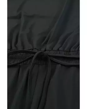 Azura Exchange Зауженный комбинезон с завязкой на талии L чёрный