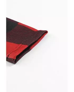 Azura Exchange Толстовка-пуловер с капюшоном и застежкой-молнией в клетку «буффало» M чёрный