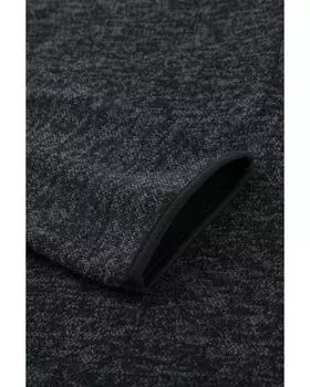 Azura Exchange Толстовка с капюшоном на пуговицах и застежкой-молнией на вороте L чёрный