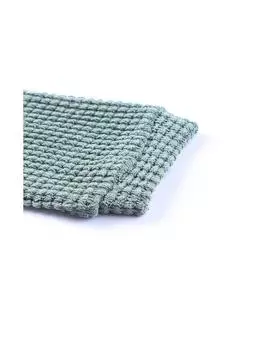 Azura Exchange Топ с заниженными плечами и длинными рукавами из вафельной вязки S зелёный