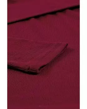 Azura Exchange Топ с запахом в рубчик с леопардовым принтом XL красный