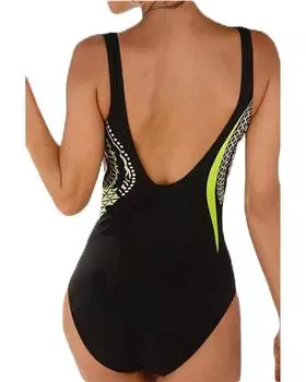 Azura Exchange Tribal Print Swimsuit L жёлтый