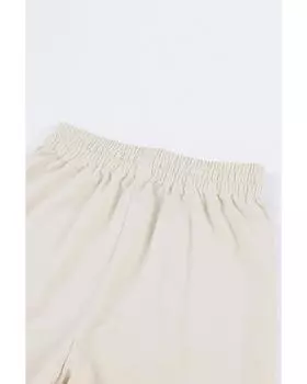 Azura Exchange Трикотажные брюки с кулиской на талии и карманами L абрикосовый