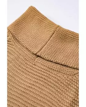 Azura Exchange Уютный свитер цвета хаки с высоким воротом M хаки