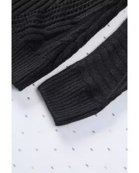 Azura Exchange Водолазка с вырезом на плече L чёрный