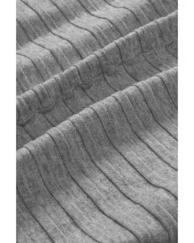 Azura Exchange Вязаный кардиган с открытой спереди L серый