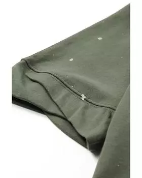 Azura Exchange Выбеленный потертый асимметричный топ M зелёный