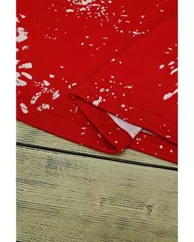 Azura Exchange Выбеленный пуловер с леопардовым принтом L красный