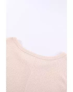 Azura Exchange Вафельная майка L абрикосовый