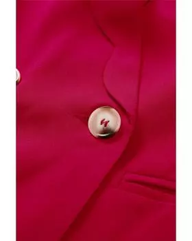 Azura Exchange Блейзер с волнистым воротником S ярко-розовый