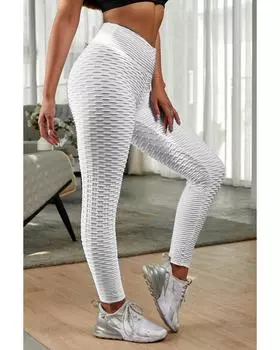 Azura Exchange White Perfect Shape Leggings L белый
