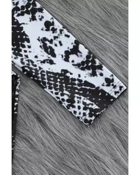 Купальник-рашгард Azura Exchange с вырезом на молнии M серый