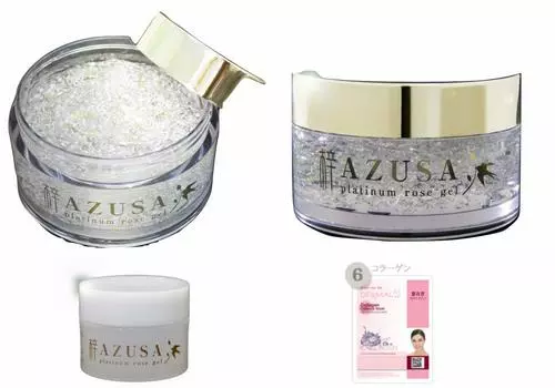 Azusa Platinum Rose Gel Golden Rich 200 г 2 шт. 30 г 1 шт. Корейская косметика дермальная маска для лица в комплекте
