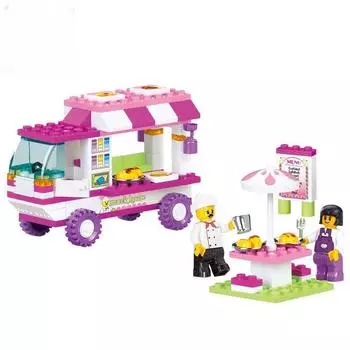 B0155 Diy Snack Car Строительные блоки 102 шт. Частицы Кирпичи Игрушки